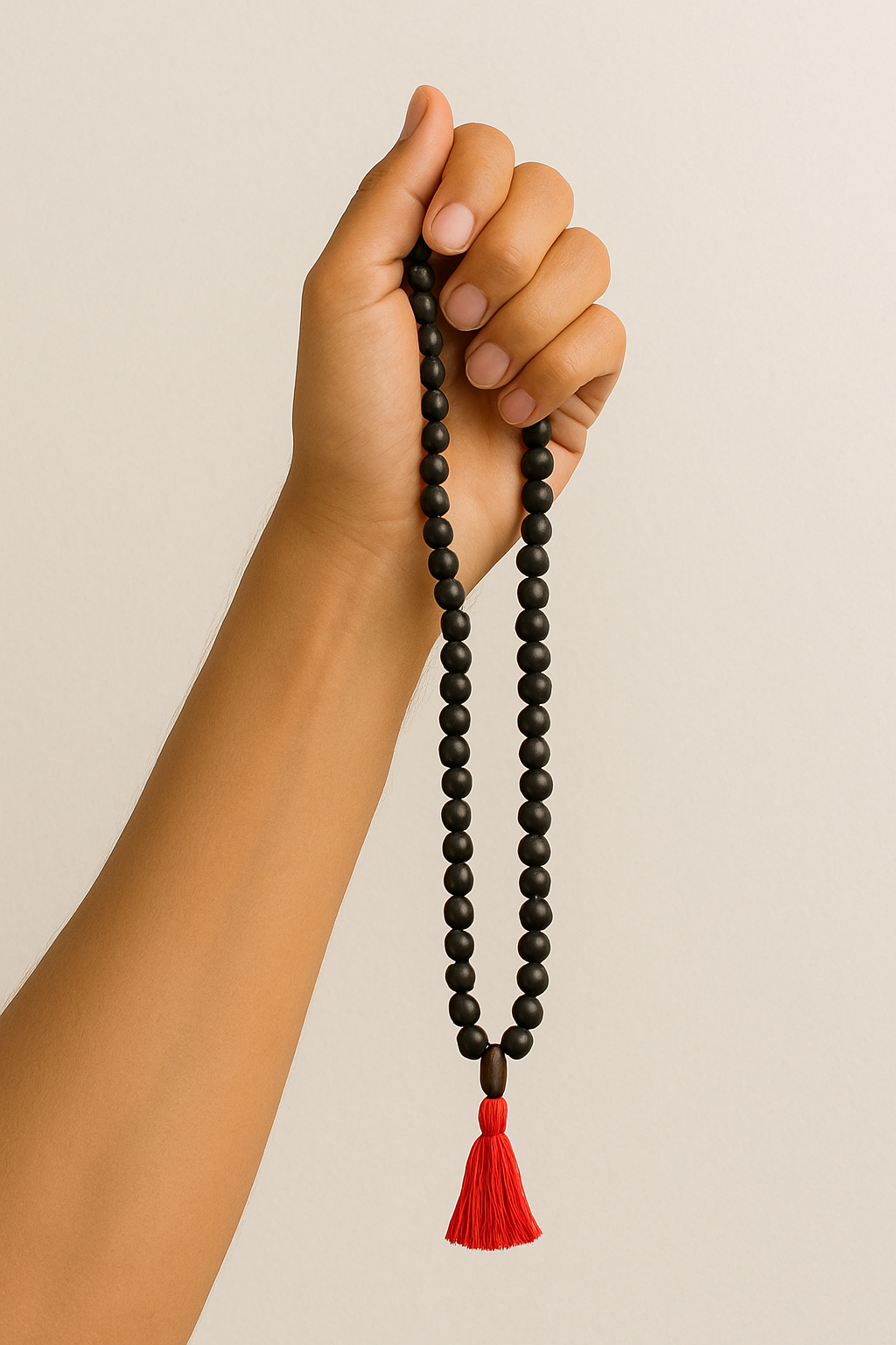Original Karungali Malai – Natural Black Ebony Wood Spiritual Mala