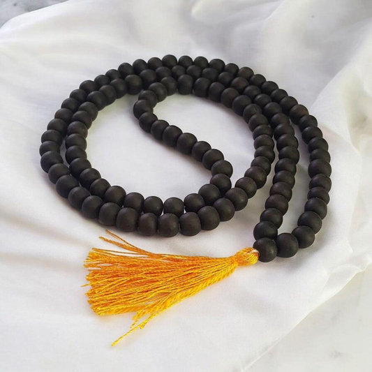 Original Karungali Malai – Natural Black Ebony Wood Spiritual Mala