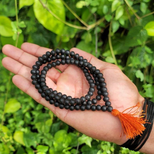 Original Karungali Malai – Natural Black Ebony Wood Spiritual Mala